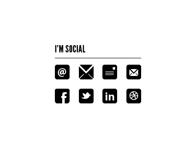 speakeasy icons email icons portfolio social media