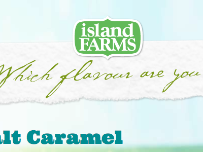 Which flavour are you? app facebook ice cream island farms snapapp