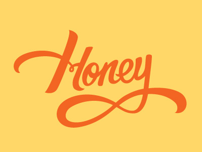 Honey Script honey practice script signpainting