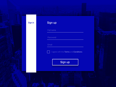 Sign Up dailyui signup