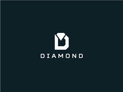 Diamond diamond letter d logo