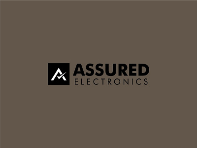 Assured Electronics branding electronics letter a logo