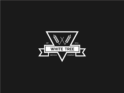 White Tree Brewing Company branding brewing company letter w logo