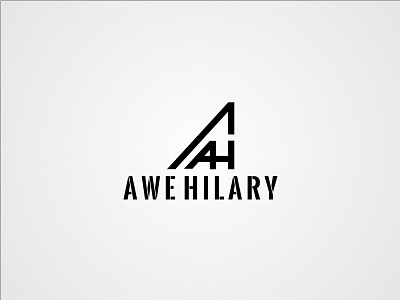AH for AWE HILARY branding letter ah logo