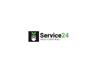 Service24 Pest Control branding healthy environment logo pest control