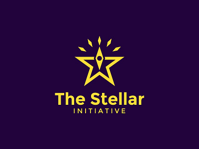 The Stellar Initiative branding compass logo sparkle star stellar