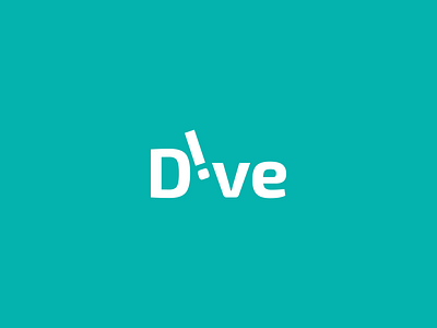 Dive calligram calligraphy dive