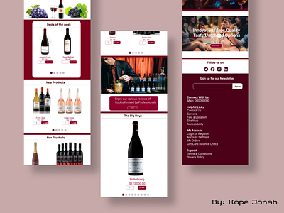 Wine store homepage