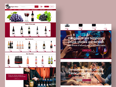 Wine Store homepage