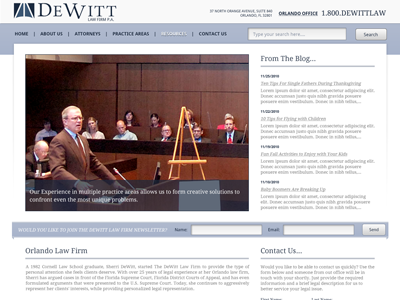 Dewitt Law Firm Redesign Concept