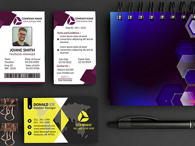 I will create company id, id card, visiting card, and business 3d animation branding design graphic design illustration logo motion graphics ui vector