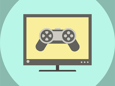Gaming Desktop Vector graphic design icon vector