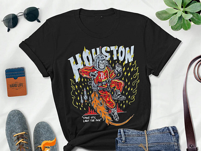 Warren Lotas Houston Rockets Space City , Light The fuse NBA t s