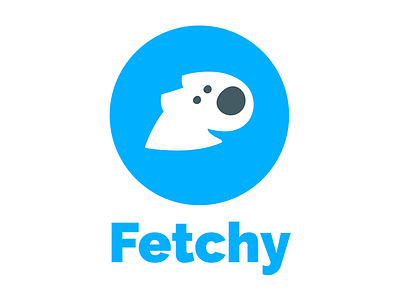 Fetchy Logo delivery dog fast mascot shipping startup young