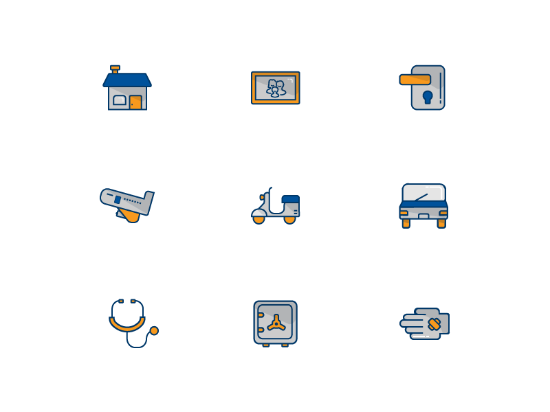 IDI insurance Icon set by Netcraft on Dribbble