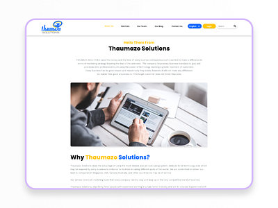 Thaumazo Solutions best website design ideas design designing graphic design website design