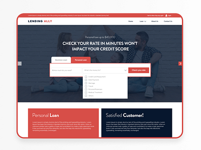 Lending Ally Website design graphic design ui uiux website design