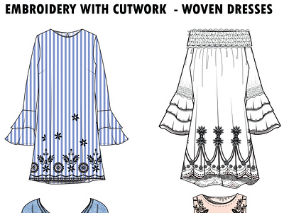 Dresses with Embroidery