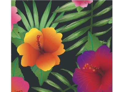 Tropical Floral Print design floral pattern floral print illustration pattern print tropical tropical floral print