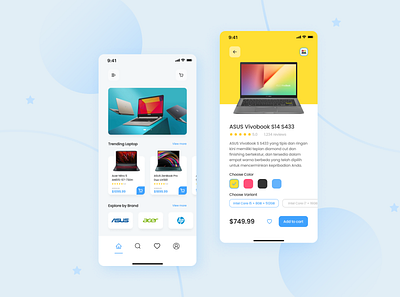 Lapstore.com app design e commerce ecommerce laptop laptop store mobile store ui
