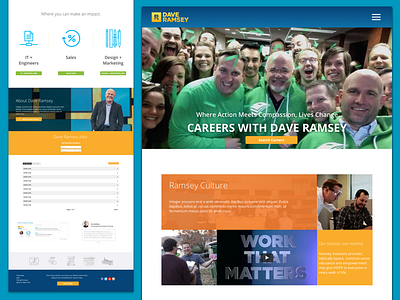 Mockup career site design mockup web design