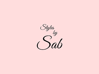 Simple text logo design fun fashion blog logo design logo