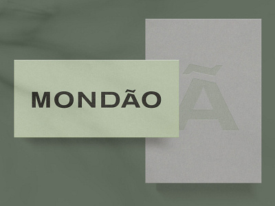 MONDÃO branding identity design stationery