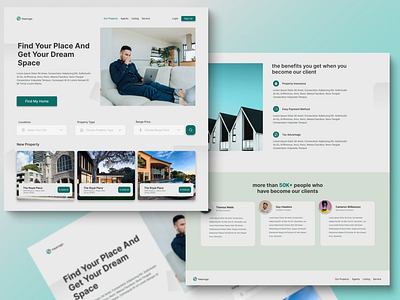 Real Estate Agent | Web Ui Design graphic design ui ux