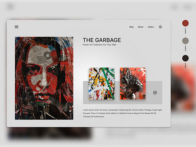 Poster Art Gallery | Web UI Design branding design figma landingpage landingpages webdesign ui ux web webdesign