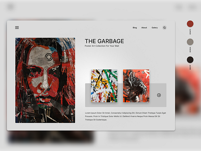 Poster Art Gallery | Web UI Design