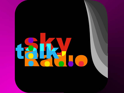 Sky Talk Radio Pod cast channel from 2002 animation branding graphic design logo podcast