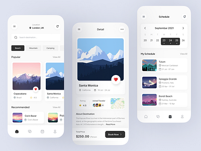 Travel Service - Mobile App UI