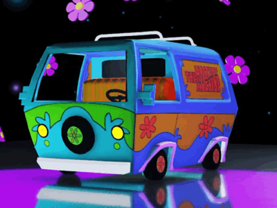 Mystery Machine 3d 3d modeling aftereffects animation design motiondesign