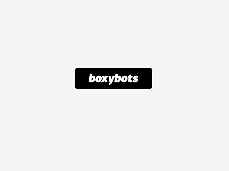 Boxybots Loading Screen after effects app development framer interactive design interactive media mograph motion design motion graphics ui ui design website