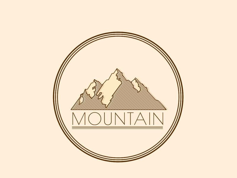 Drawing Mountains after effects art illustration interactive design interactive media logo mograph motion design motion graphics website