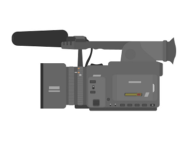 Panasonic P2 2d camera design flat illustrator panasonic p2