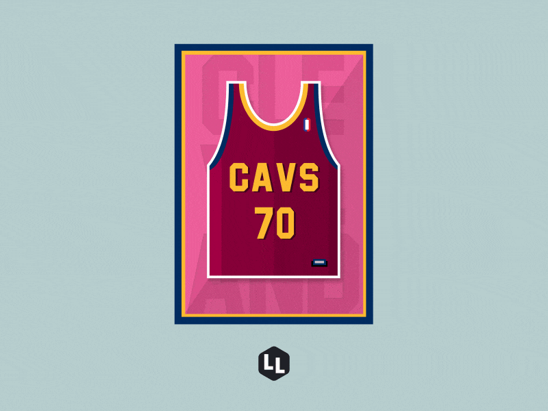 NBA Cleveland Cavaliers after effects animation cavaliers cleveland cleveland cavaliers design gif how to be illustration illustrator jersey lurks lessons motion design nba nba jersey sports