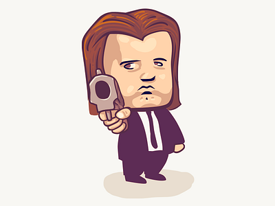 Pulp Fiction progress illustration vector