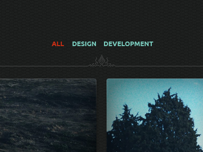 Centro design menu portfolio