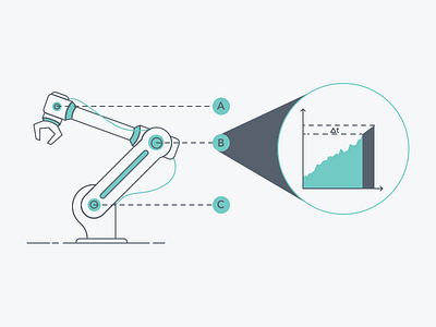 Predictive Analytics and Preemptive Maintenence ai assembly line automation design future tech illustration management robot robotics system