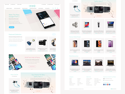 Tata Croma Homepage Redesign Concept consumer electronics ecommerce homepage tata technology ui design web design