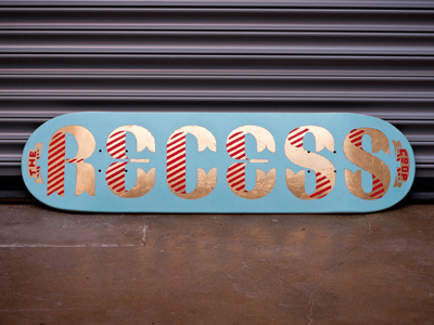 Recess Deck gold leaf skateboard type