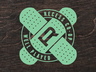 Recess CO-OP Badge logo type