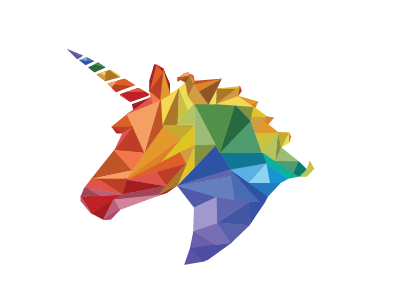 Pride OSU Logo gay lgbt osu pride rainbow unicorn