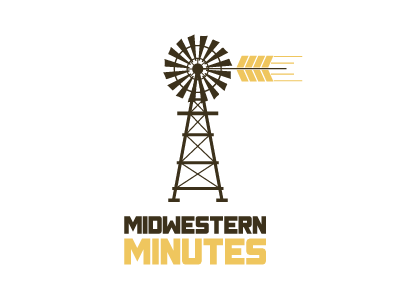 Midwestern Minutes Logo midwestern ohio podcast wheat wind wind mill wind pump