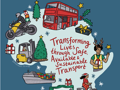 Transaid Map Christmas Card