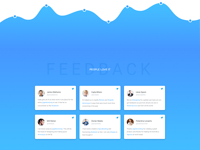 Tweeter feed block feedback feeds separator tweets
