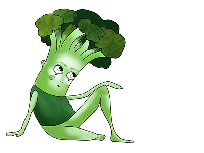 Broccoli characters art characters digital digital art illustration procreate vegetables