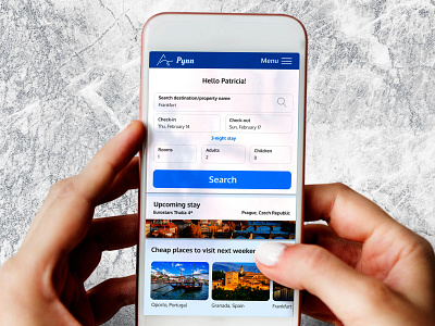 Pynn Hotel Booking app travel app uidesign