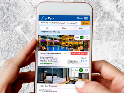 Pynn Hotel booking app 2